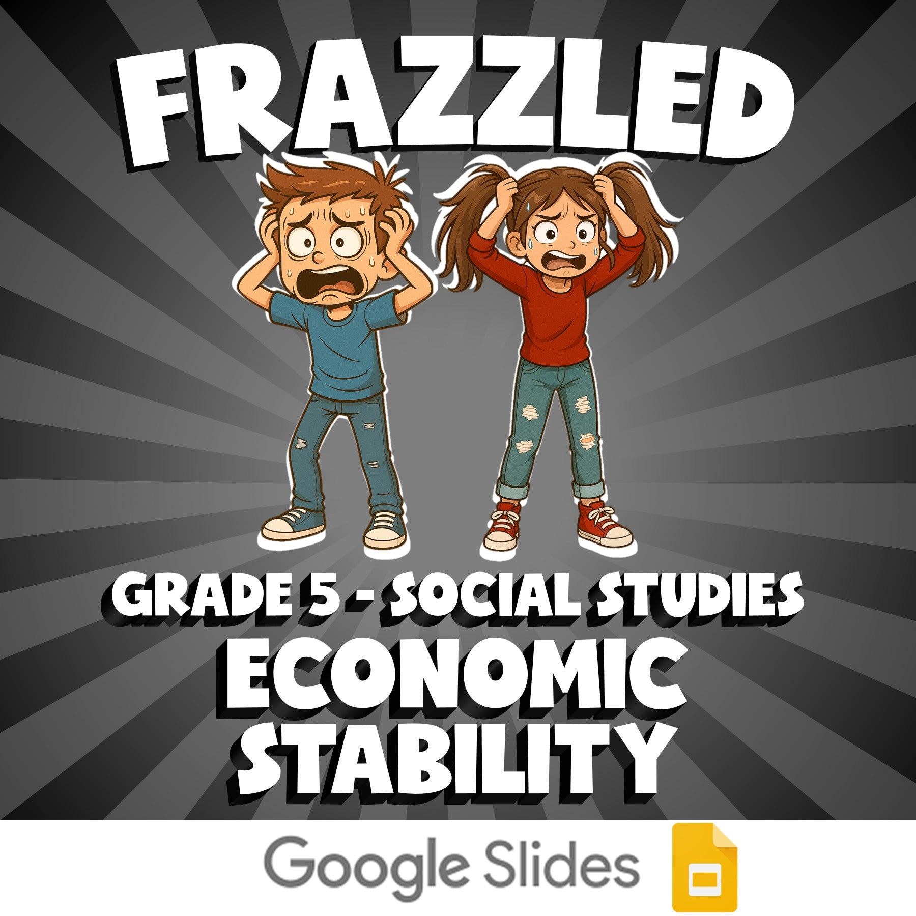 Economic Stability FRAZZLED Socials Game - No Prep Grade 5 Review Activity