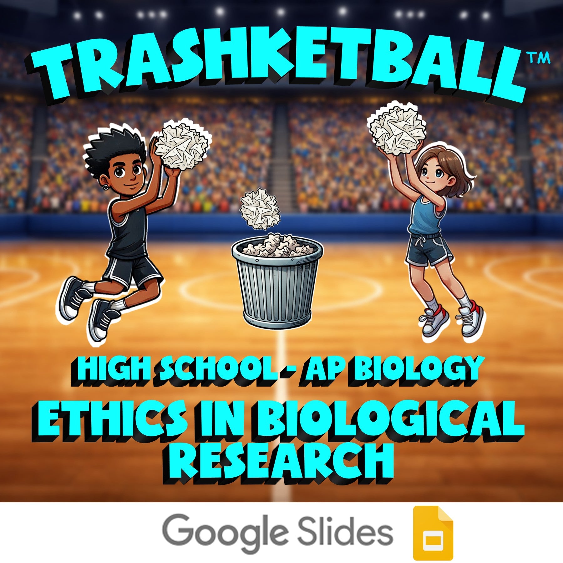 Ethics in Biological Research TRASHKETBALL Science Game - No Prep AP Biology