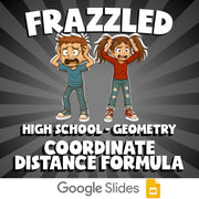 Coordinate Distance Formula FRAZZLED Math Game - No Prep Geometry Review