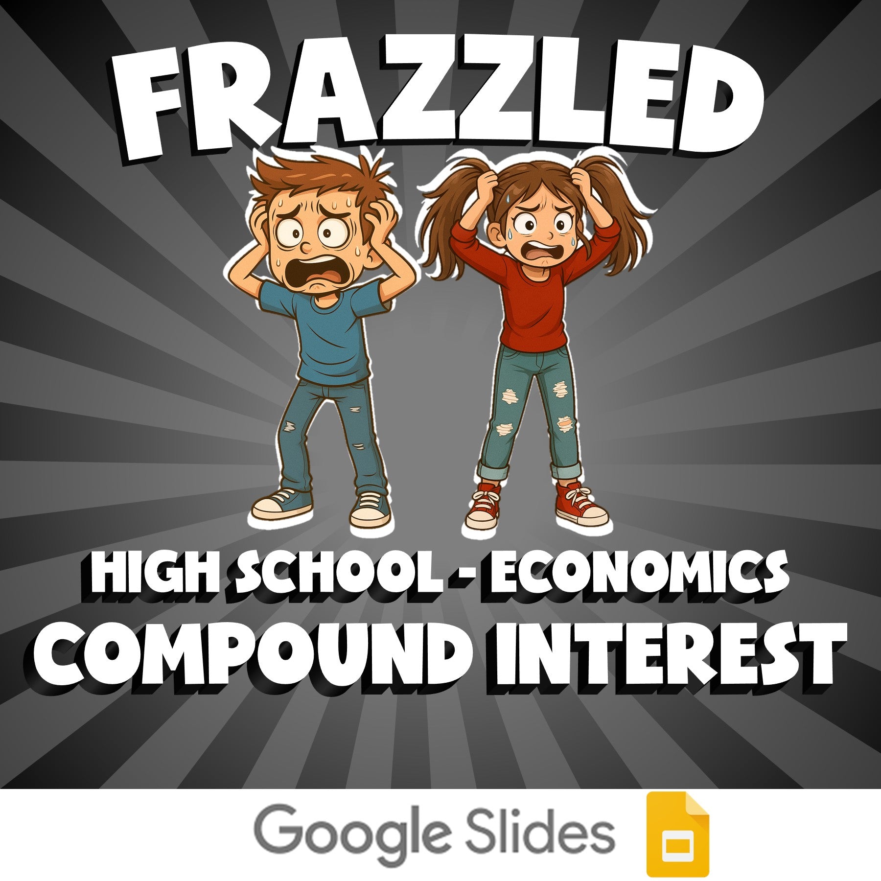 Compound Interest FRAZZLED Economics Game - No Prep Review Activity