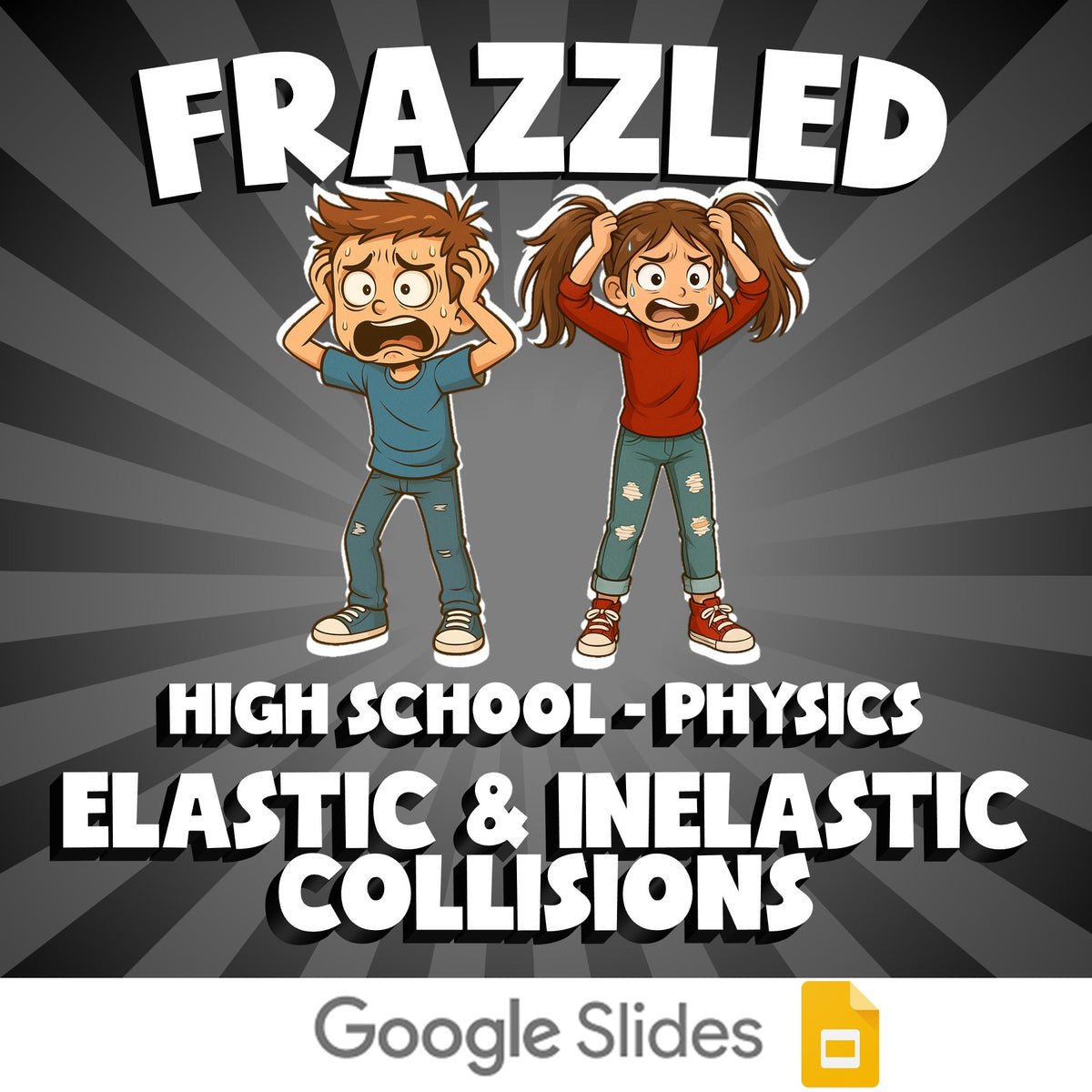 Elastic & Inelastic Collisions FRAZZLED Science Game - No Prep Physics Review