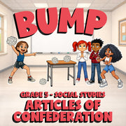 Articles of Confederation BUMP Socials Game - No Prep Grade 5 Review Activity