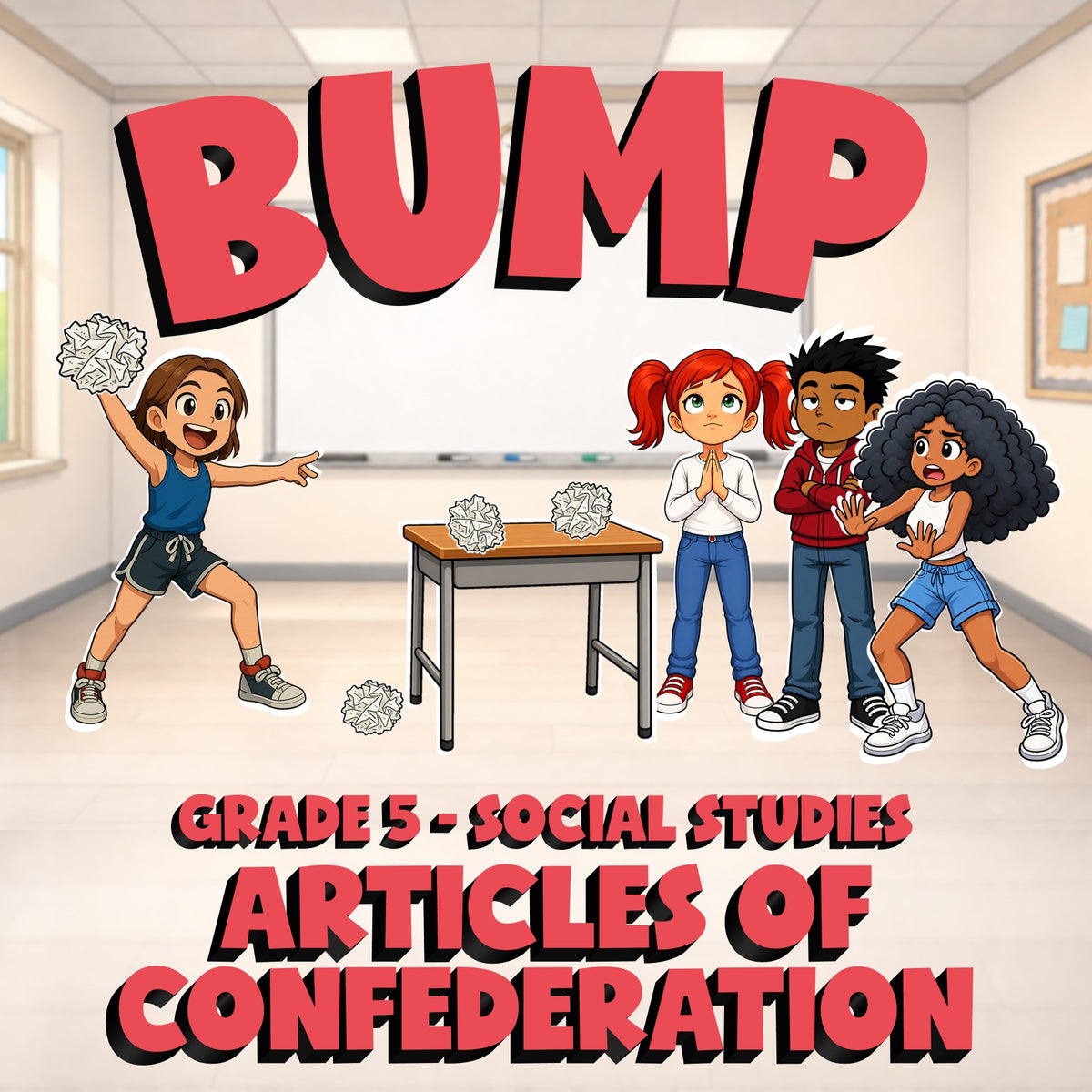 Articles of Confederation BUMP Socials Game - No Prep Grade 5 Review Activity