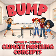 Climate Modeling Concepts BUMP Science Game - No Prep Grade 9 Review Activity
