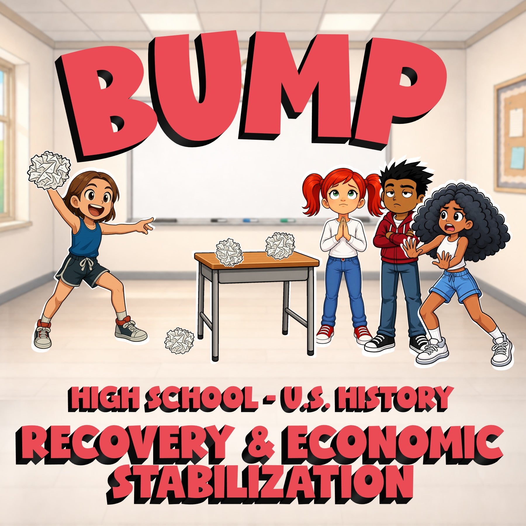 Recovery & Economic Stabilization BUMP U.S. History Game - No Prep Review