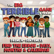 Find the Error - Days, Months & Calendar BIG TERRIBLE GAME - French Exercise
