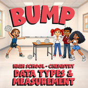Data Types & Measurement BUMP Science Game - No Prep Chemistry Review Activity