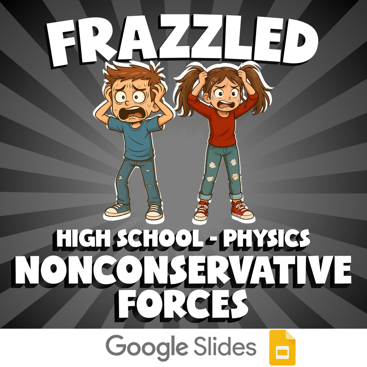 Nonconservative Forces FRAZZLED Science Game - No Prep Physics Review Activity