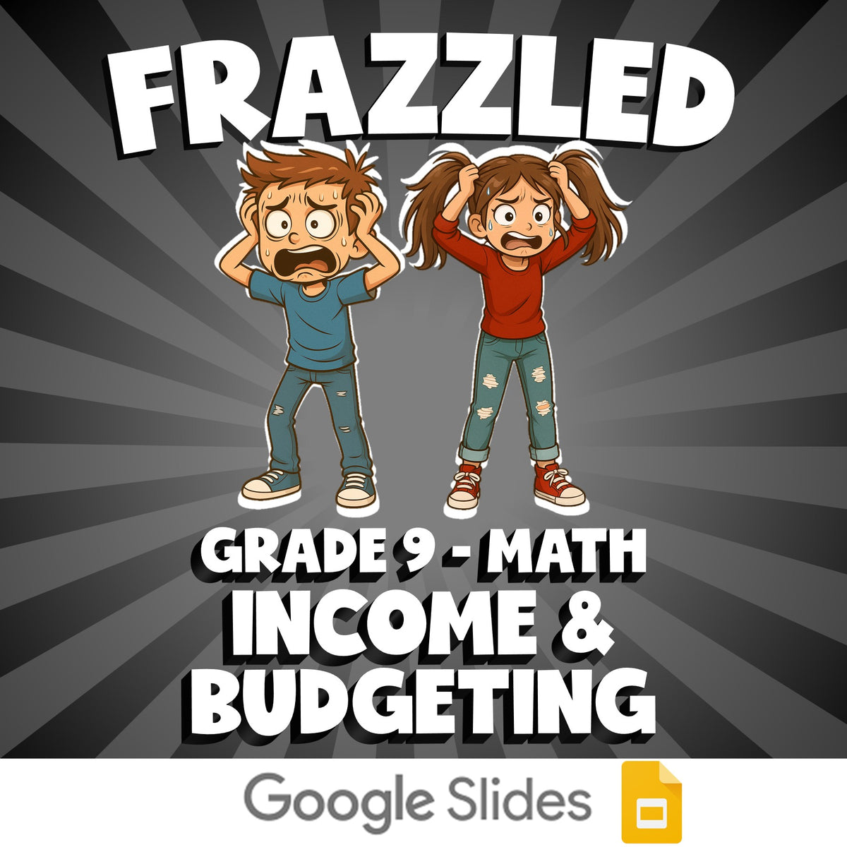 Income & Budgeting FRAZZLED Math Game - No Prep Grade 9 Review Activity
