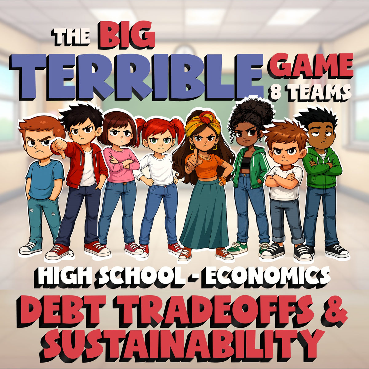 Debt Tradeoffs & Sustainability BIG TERRIBLE GAME - No Prep Economics Review
