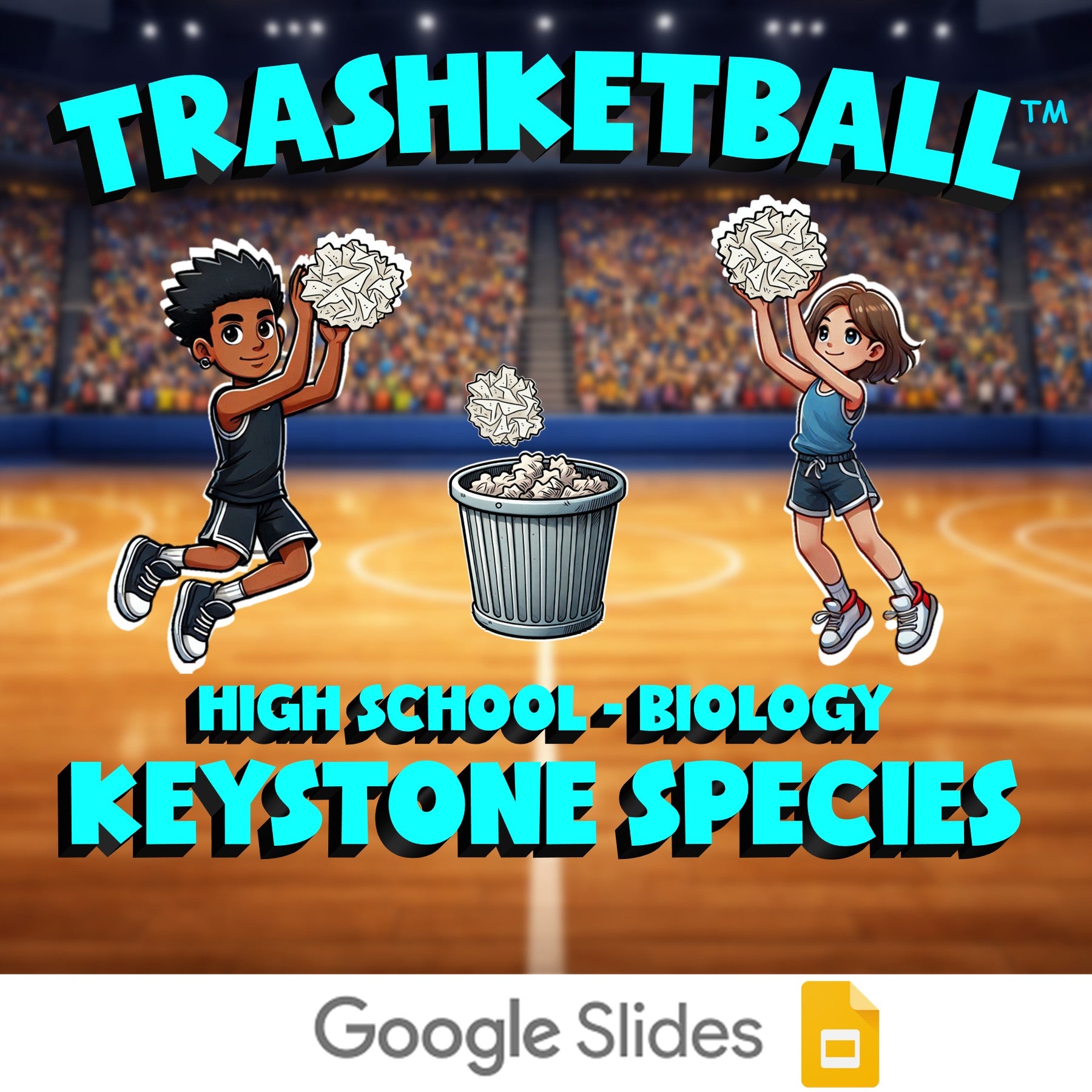 Keystone Species TRASHKETBALL Science Game - No Prep Biology Review Activity