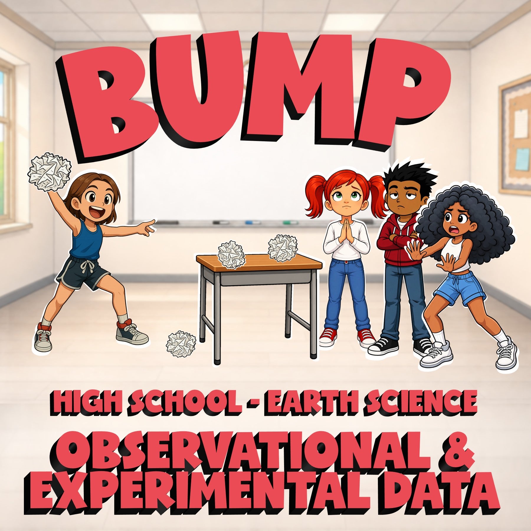 Observational & Experimental Data BUMP Game - No Prep Earth Science Review