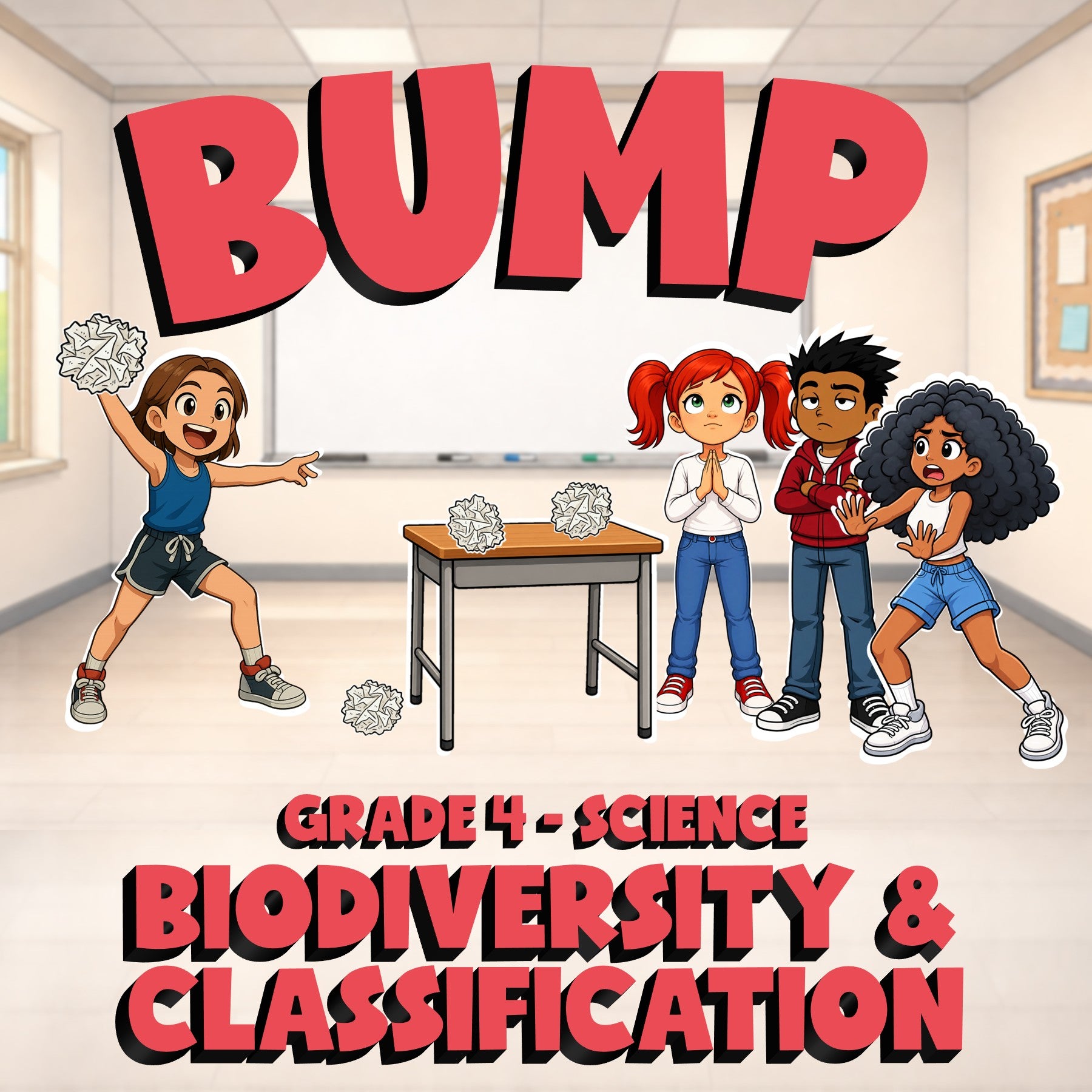 Biodiversity & Classification BUMP Science Game - No Prep Grade 4 Review
