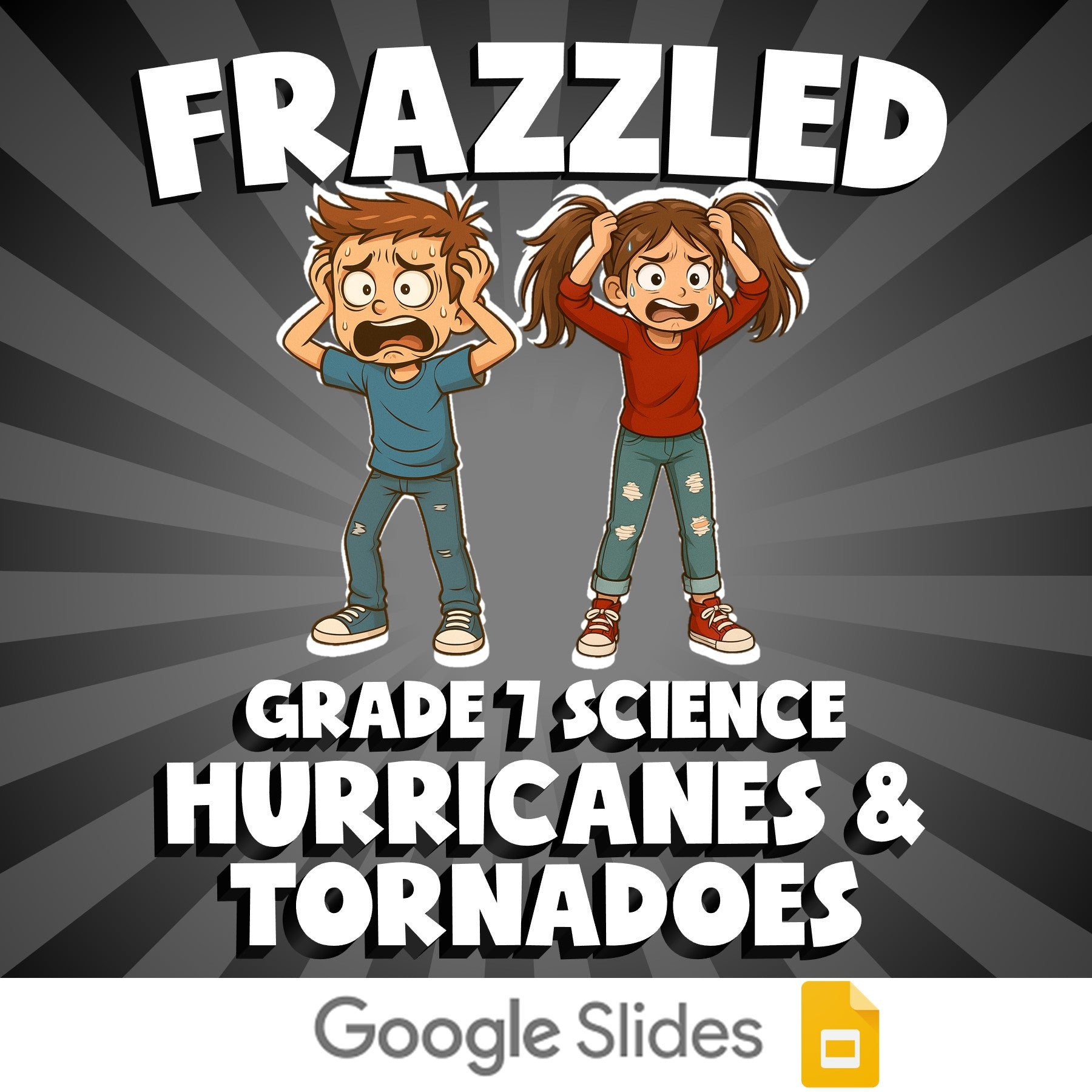 Hurricanes & Tornadoes FRAZZLED Science Game - No Prep Grade 7 Review Activity