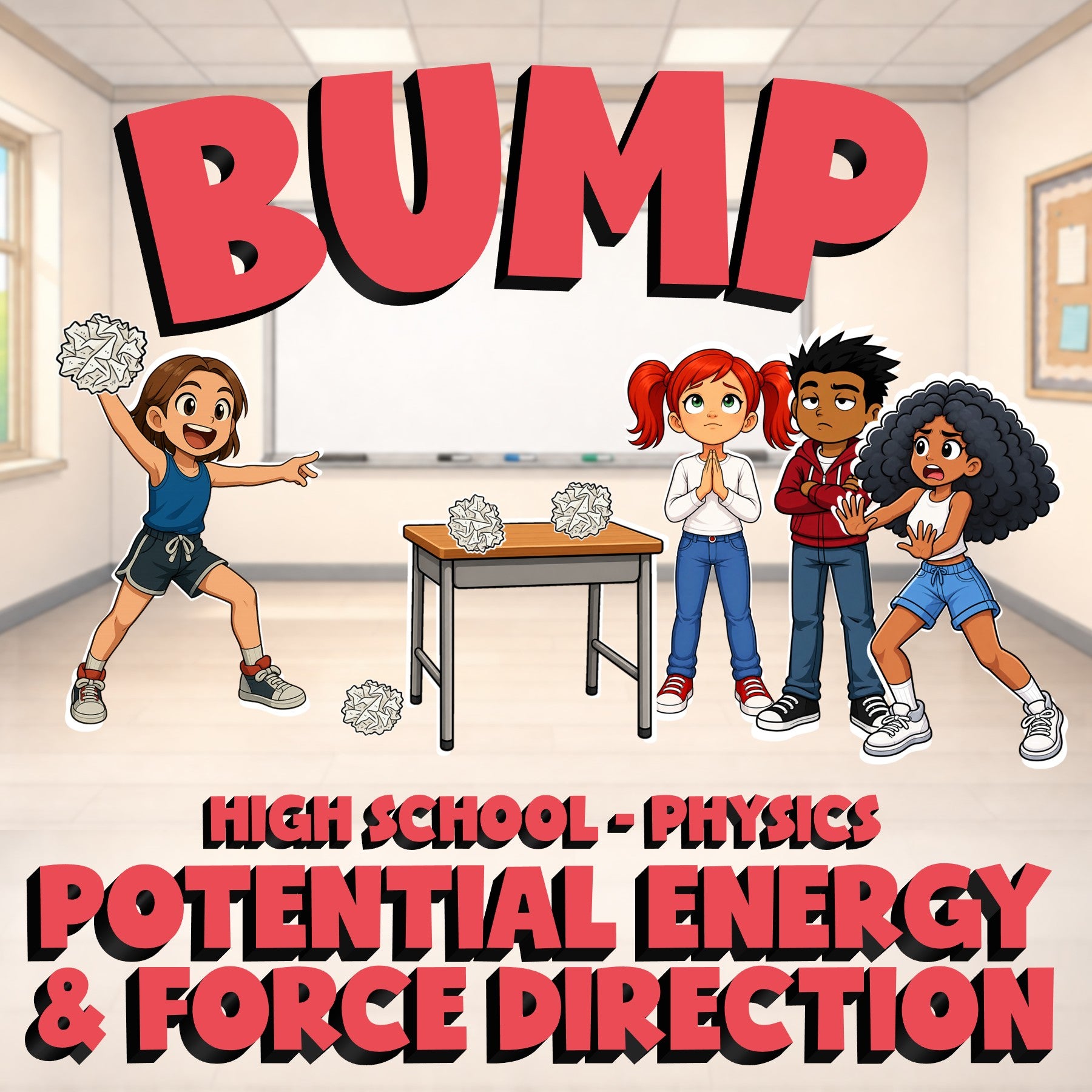 Potential Energy & Force Direction BUMP Science Game - No Prep Physics Review