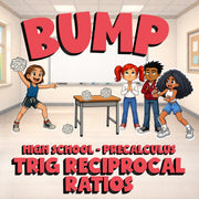 Trig Reciprocal Ratios BUMP Math Game - No Prep PreCalculus Review Activity