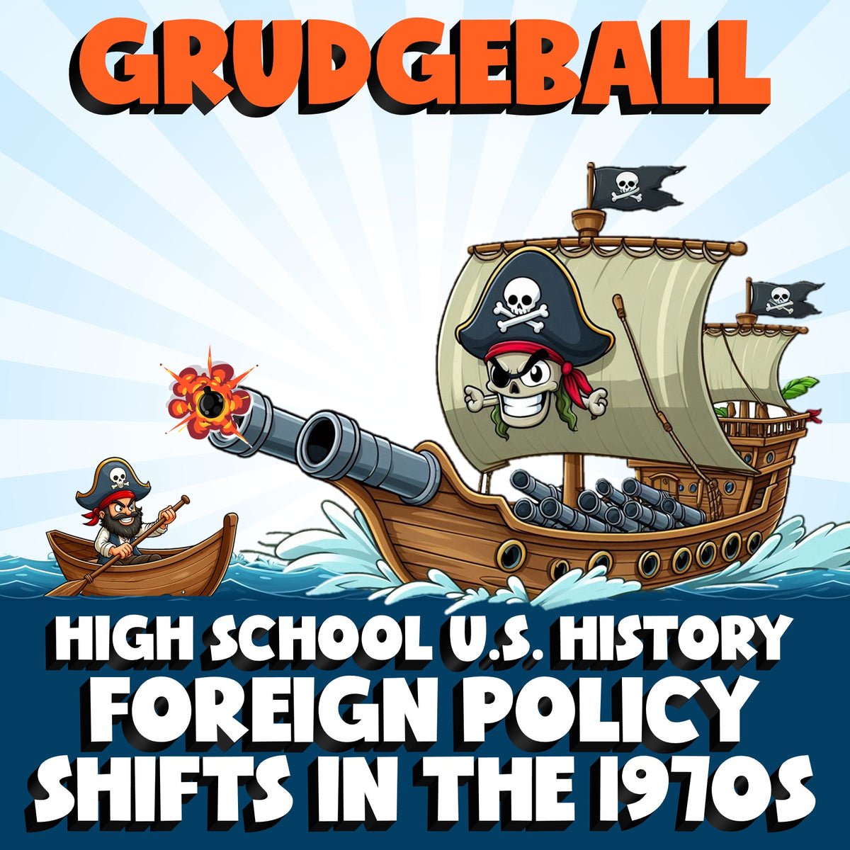 Foreign Policy Shifts in the 1970s GRUDGEBALL U.S. History Game - No Prep Review