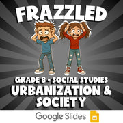 Urbanization & Society FRAZZLED Socials Game - No Prep Grade 8 Review Activity