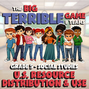 U.S. Resource Distribution & Use BIG TERRIBLE GAME - Grade 5 Socials Review