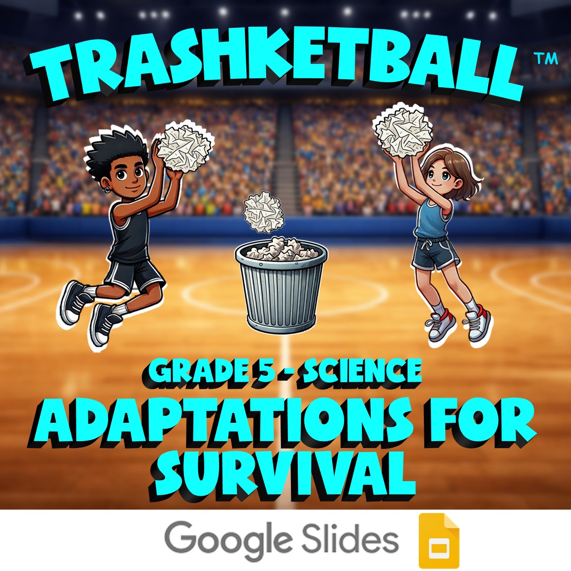 Adaptations for Survival TRASHKETBALL Science Game - No Prep Grade 5 Review