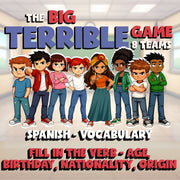 Fill In The Verb - Age, Birthday, Nationality, Origin BIG TERRIBLE GAME Spanish