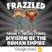 Division of the Roman Empire FRAZZLED Socials Game - No Prep Grade 7 Review