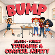Tsunamis & Coastal Safety BUMP Science Game - No Prep Grade 6 Review Activity