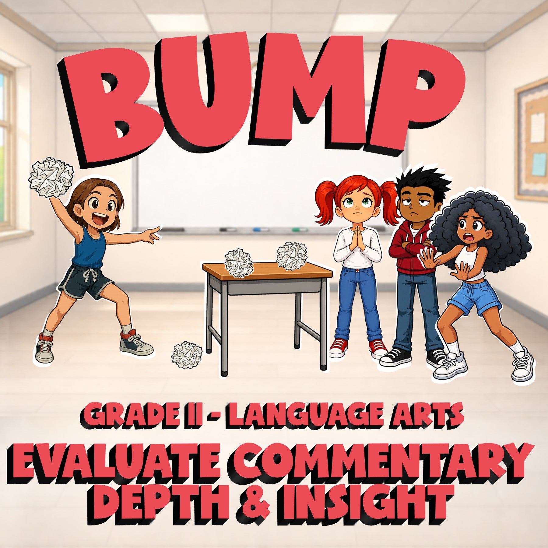 Evaluate Commentary Depth & Insight BUMP ELA Game - No Prep Grade 11 Review