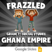 Ghana Empire FRAZZLED Socials Game - No Prep Grade 7 Review Activity