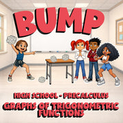 Graphs of Trigonometric Functions BUMP Math Game - No Prep PreCalculus Review