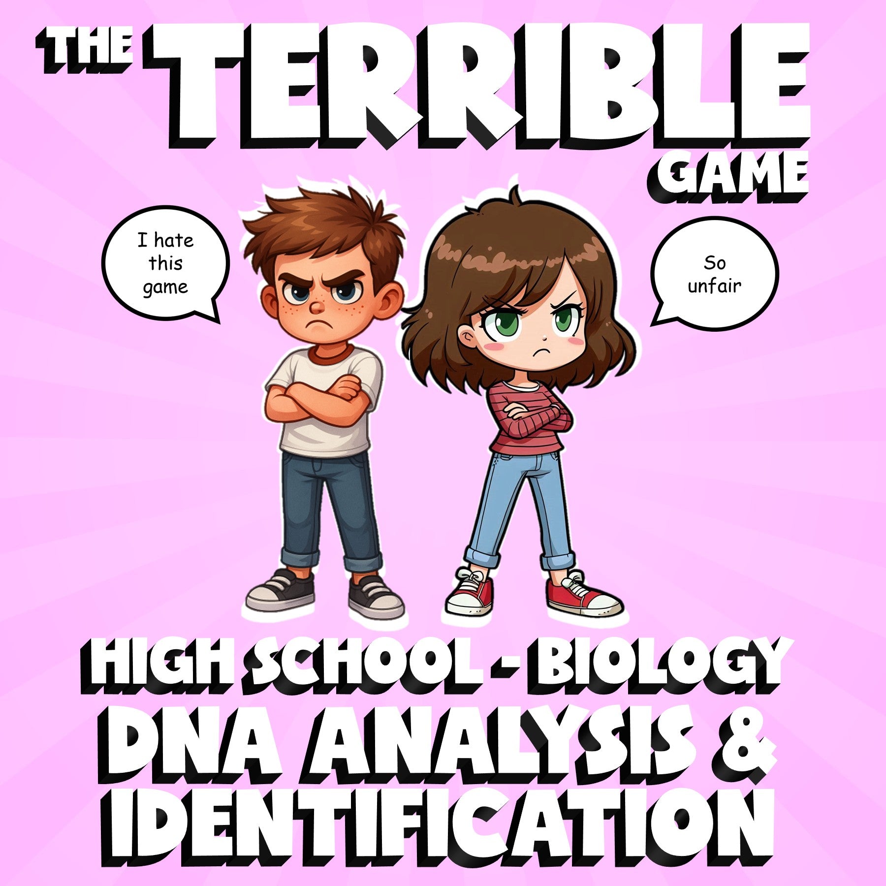 DNA Analysis & Identification THE TERRIBLE GAME - No Prep Biology Science Review