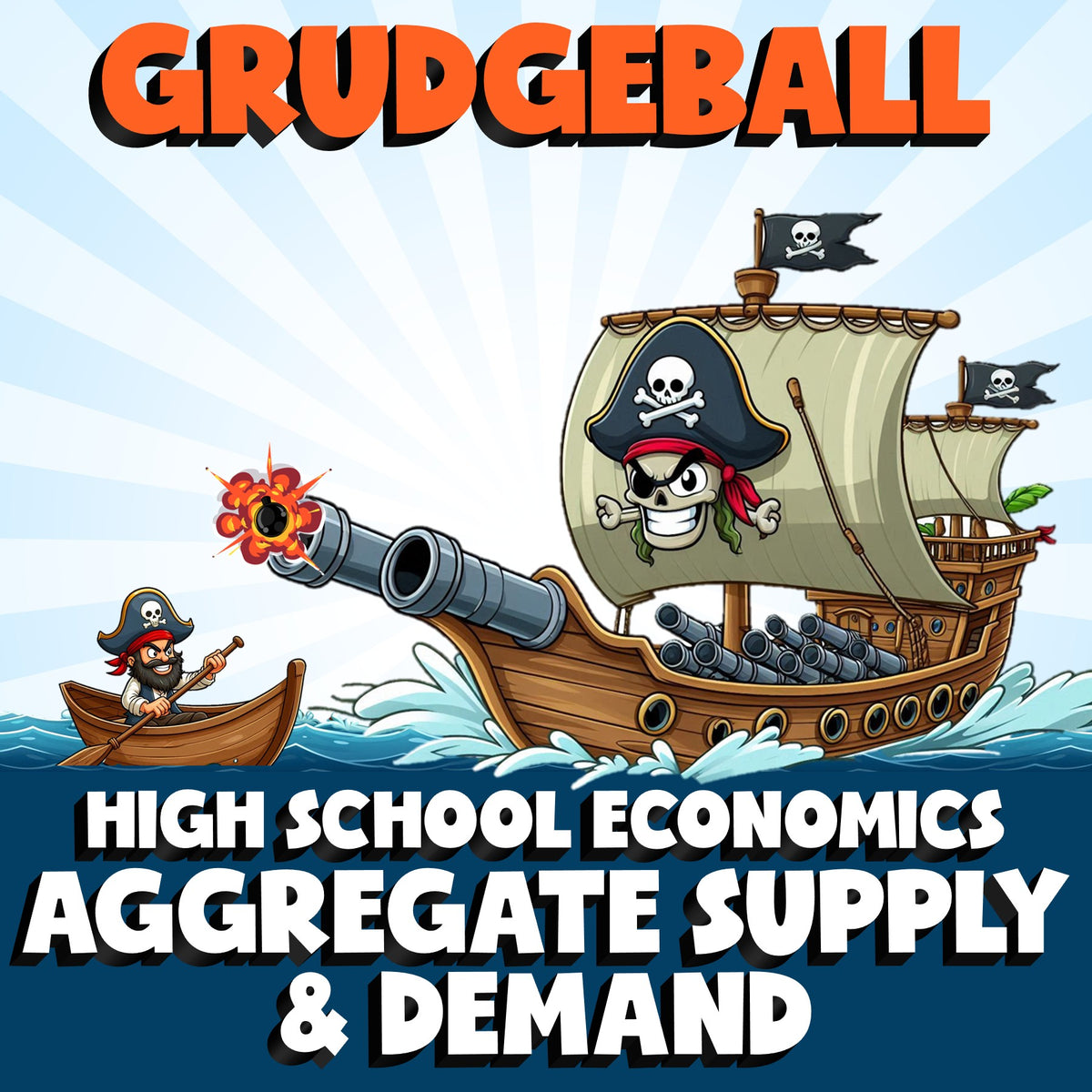 Aggregate Supply & Demand GRUDGEBALL Economics Game - No Prep Review Activity