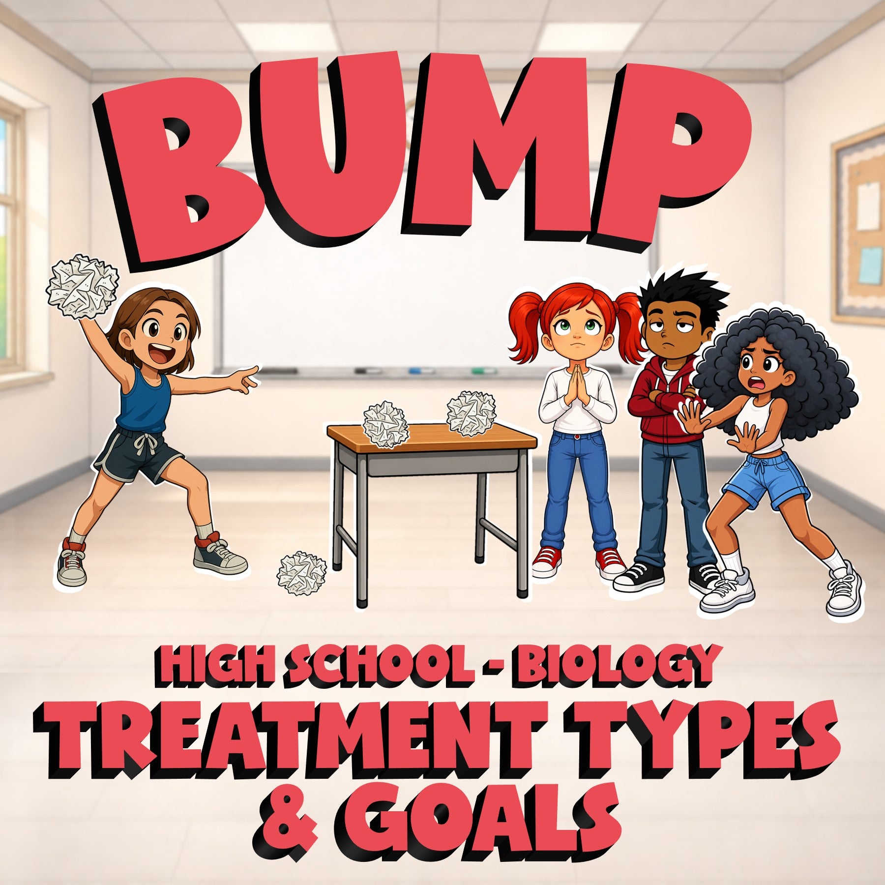 Treatment Types & Goals BUMP Science Game - No Prep Biology Review Activity