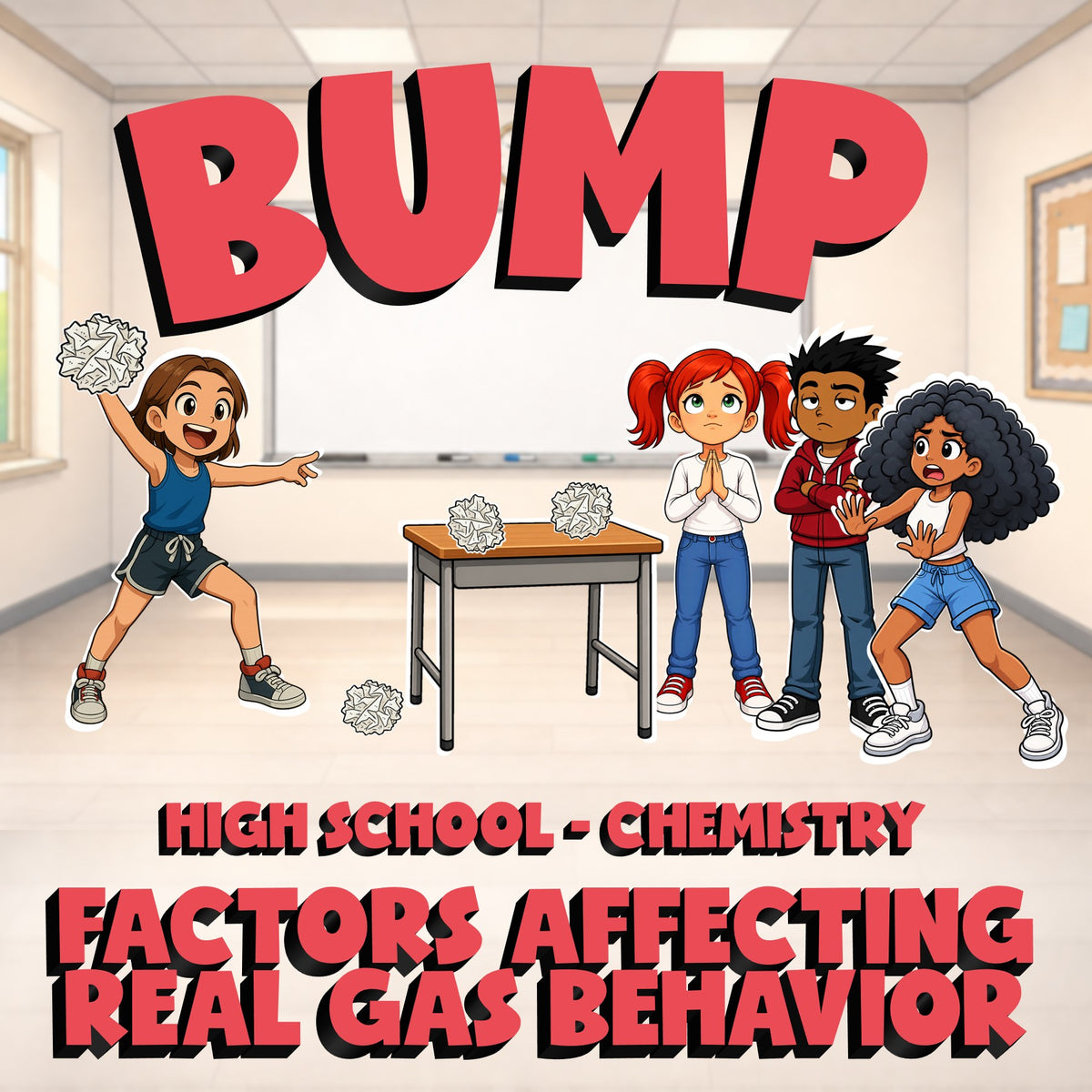 Factors Affecting Real Gas Behavior BUMP Science Game - No Prep Chemistry Review