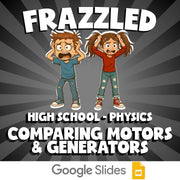 Comparing Motors & Generators FRAZZLED Science Game - No Prep Physics Review