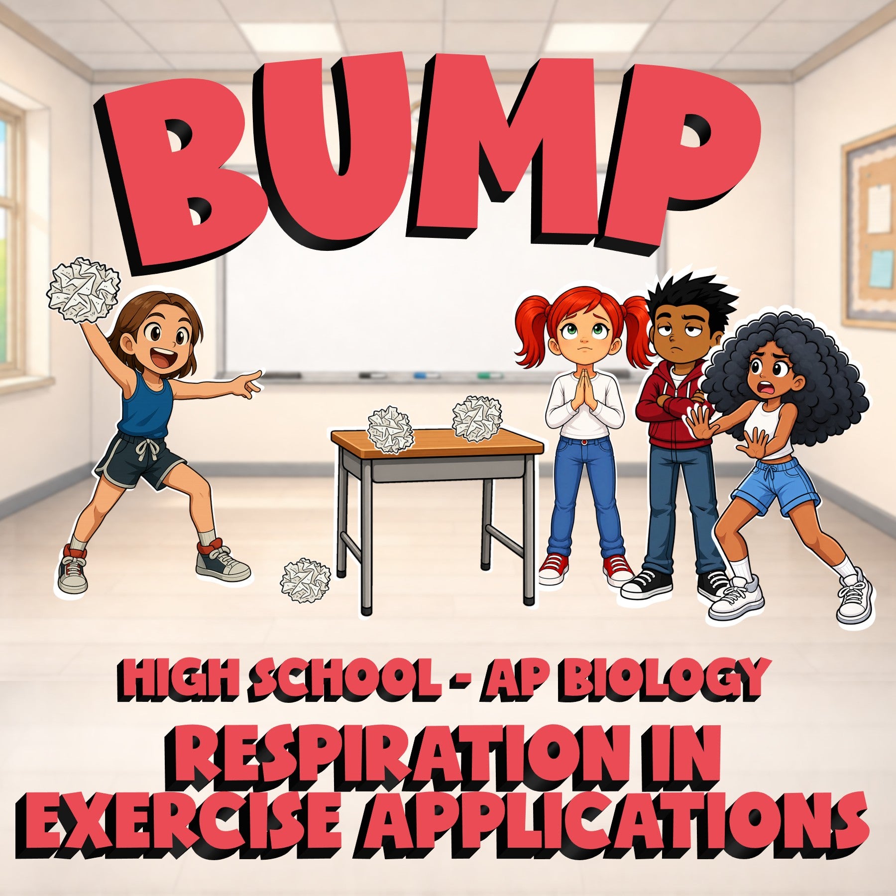 Respiration in Exercise Applications BUMP Science Game - No Prep AP Biology