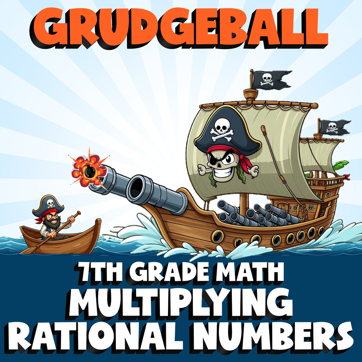 Multiplying Rational Numbers GRUDGEBALL Math Game - No Prep Grade 7 Review