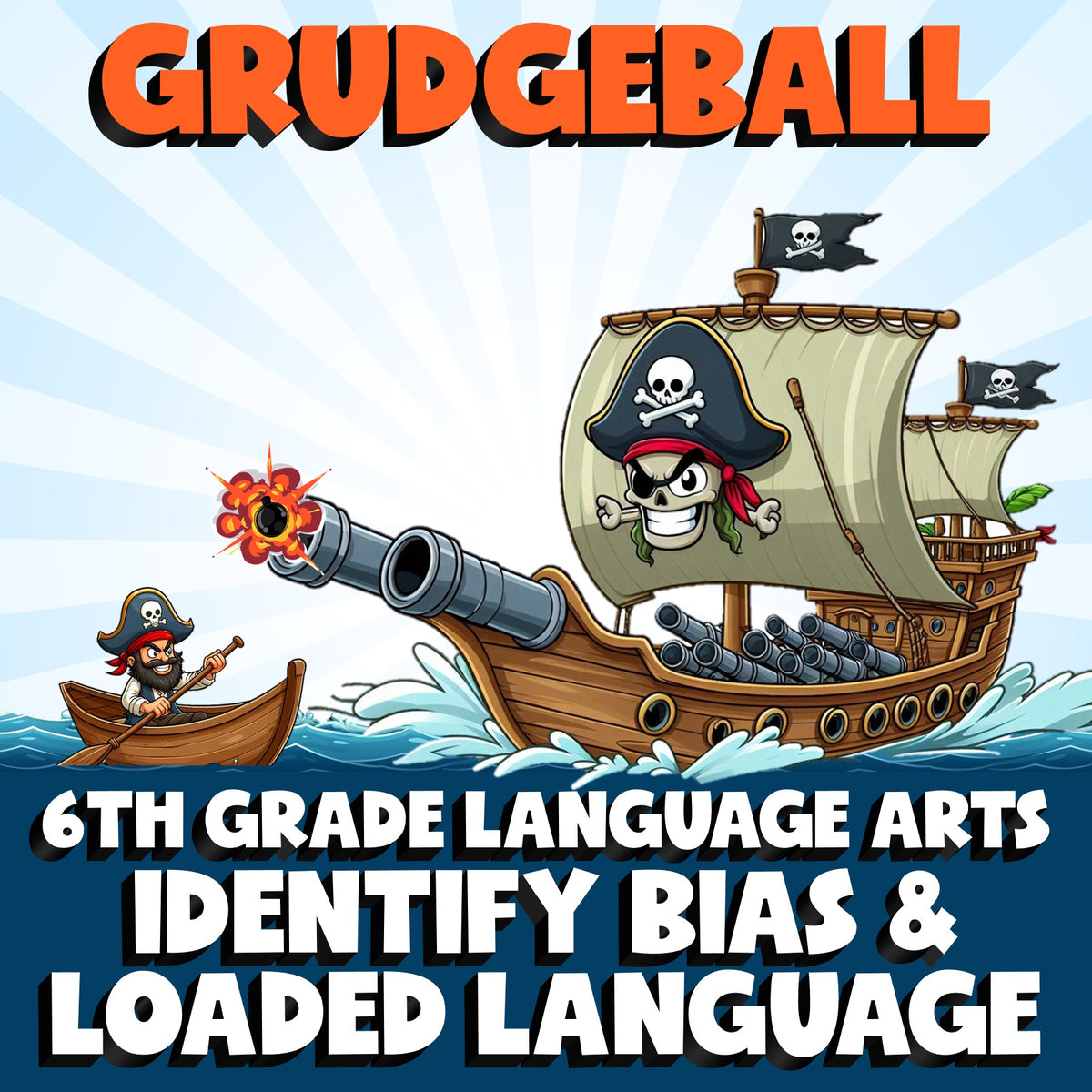 Identify Bias & Loaded Language GRUDGEBALL ELA Game - No Prep Grade 6 Review