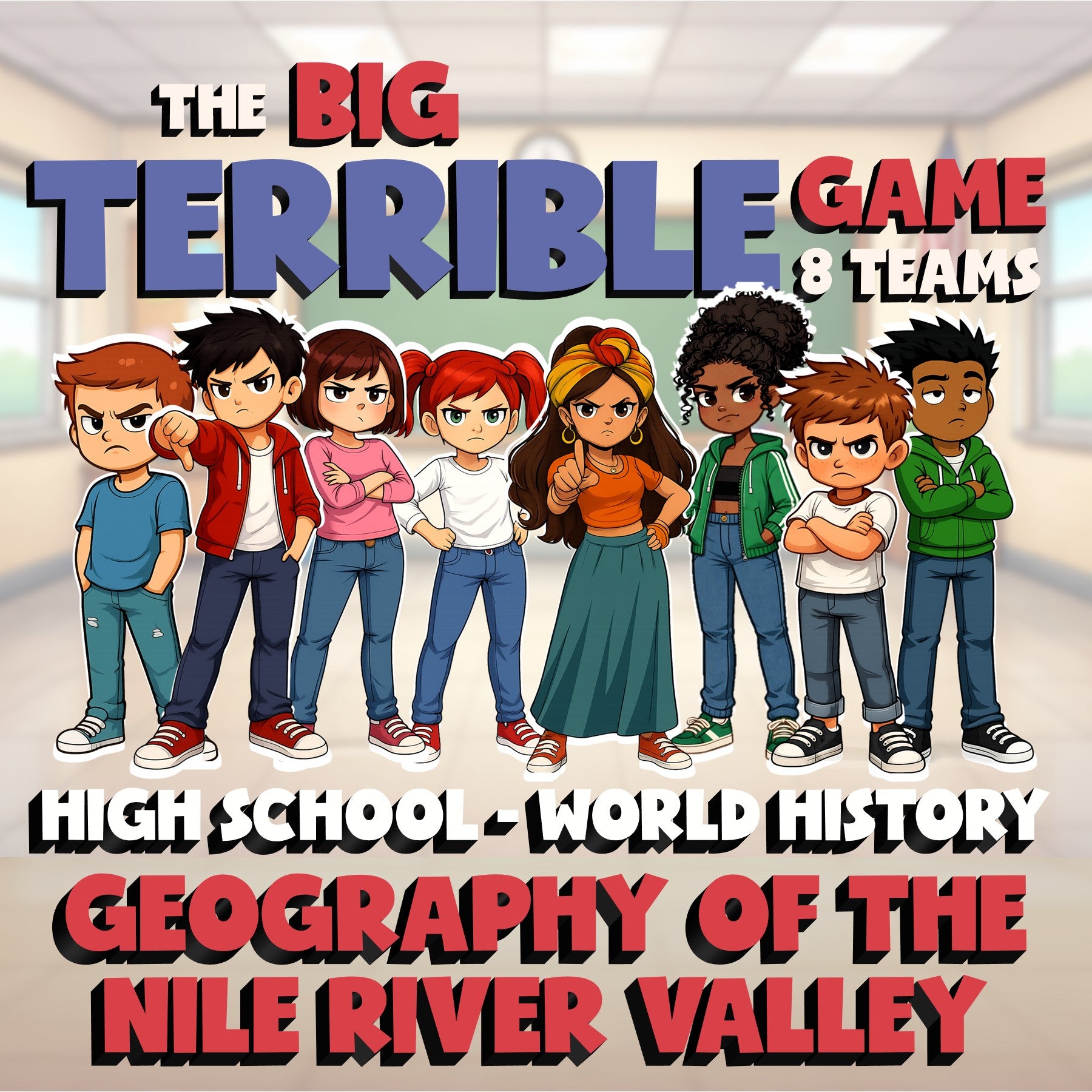 Geography of the Nile River Valley BIG TERRIBLE GAME - World History Review