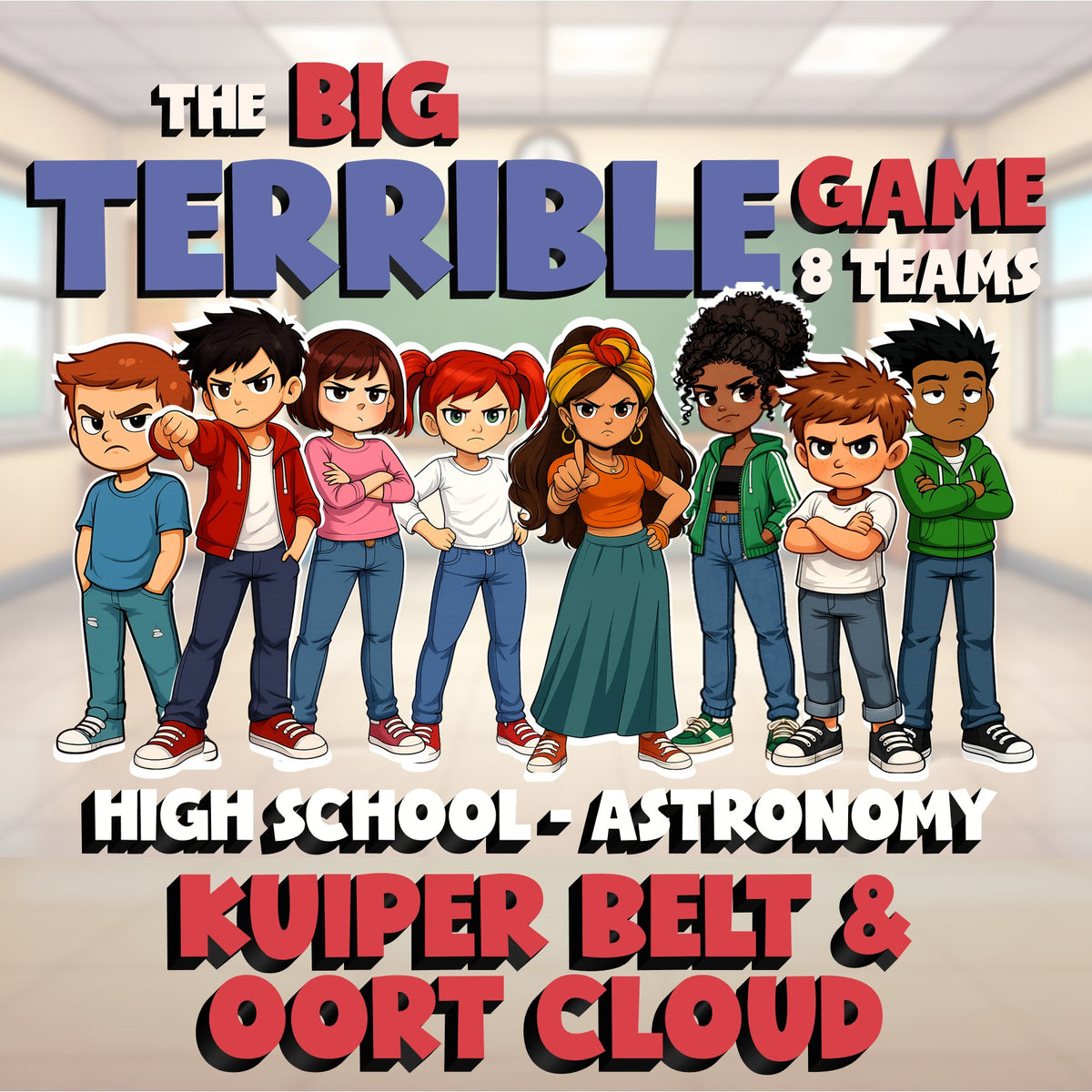 Kuiper Belt & Oort Cloud BIG TERRIBLE GAME - No Prep Astronomy Science Review