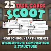 Atmospheric Composition & Structure SCOOT TASK CARDS Game - Earth Science
