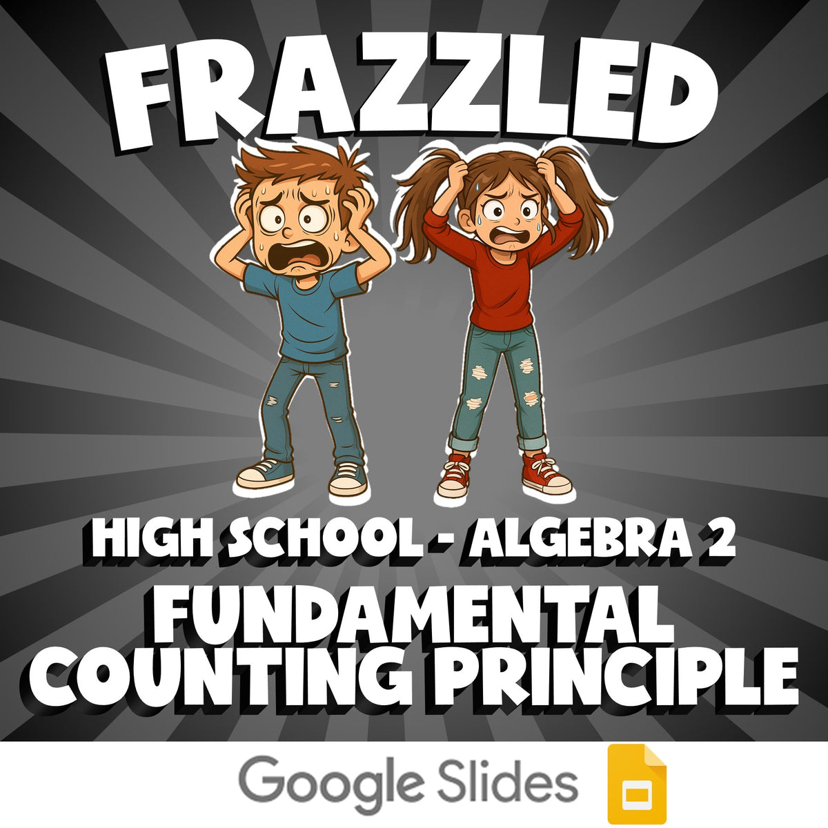 Fundamental Counting Principle FRAZZLED Math Game - No Prep Algebra 2 Review