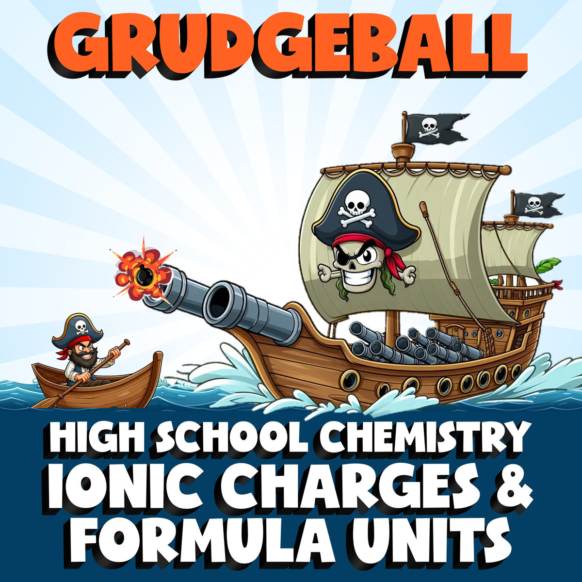 Ionic Charges & Formula Units GRUDGEBALL Science Game - No Prep Chemistry Review