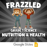 Nutrition & Health FRAZZLED Science Game - No Prep Grade 7 Review Activity