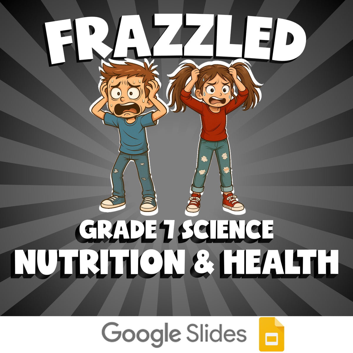 Nutrition & Health FRAZZLED Science Game - No Prep Grade 7 Review Activity