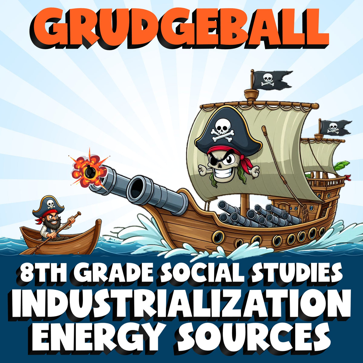 Industrialization Energy Sources GRUDGEBALL Socials Game - No Prep Grade 8