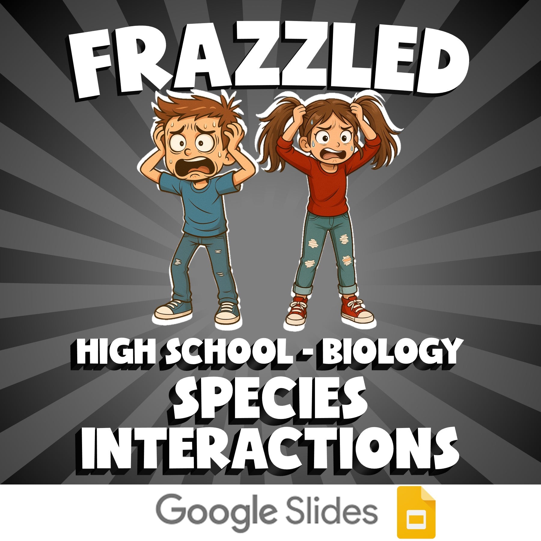 Species Interactions FRAZZLED Science Game - No Prep Biology Review Activity