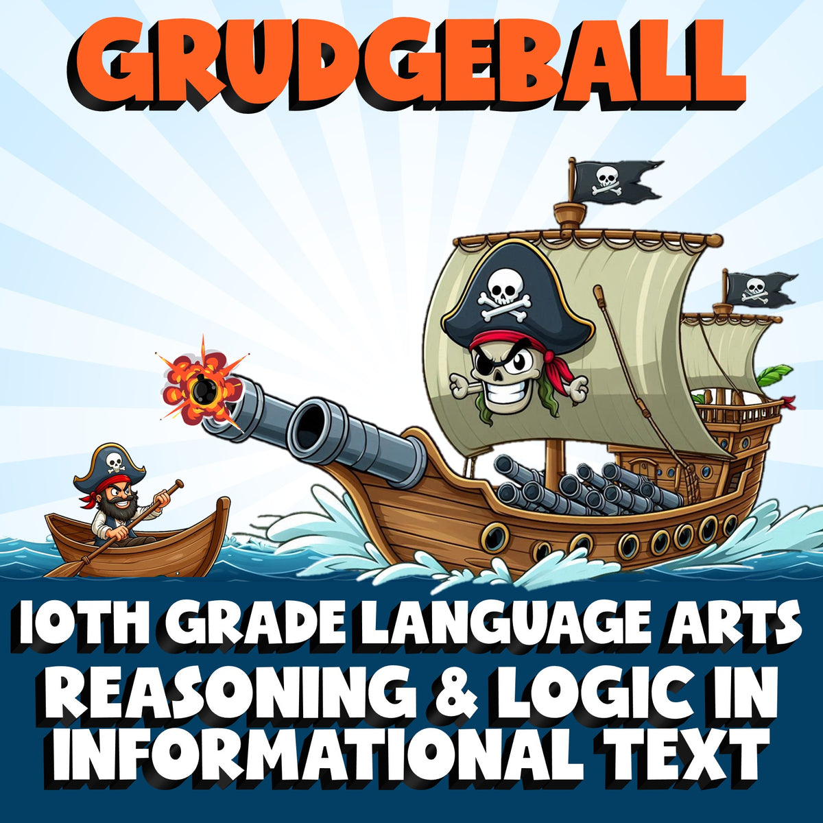 Reasoning & Logic in Informational Text GRUDGEBALL ELA Game - No Prep Grade 10