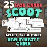Han Dynasty China SCOOT TASK CARDS Socials Game - No Prep Grade 6 Review