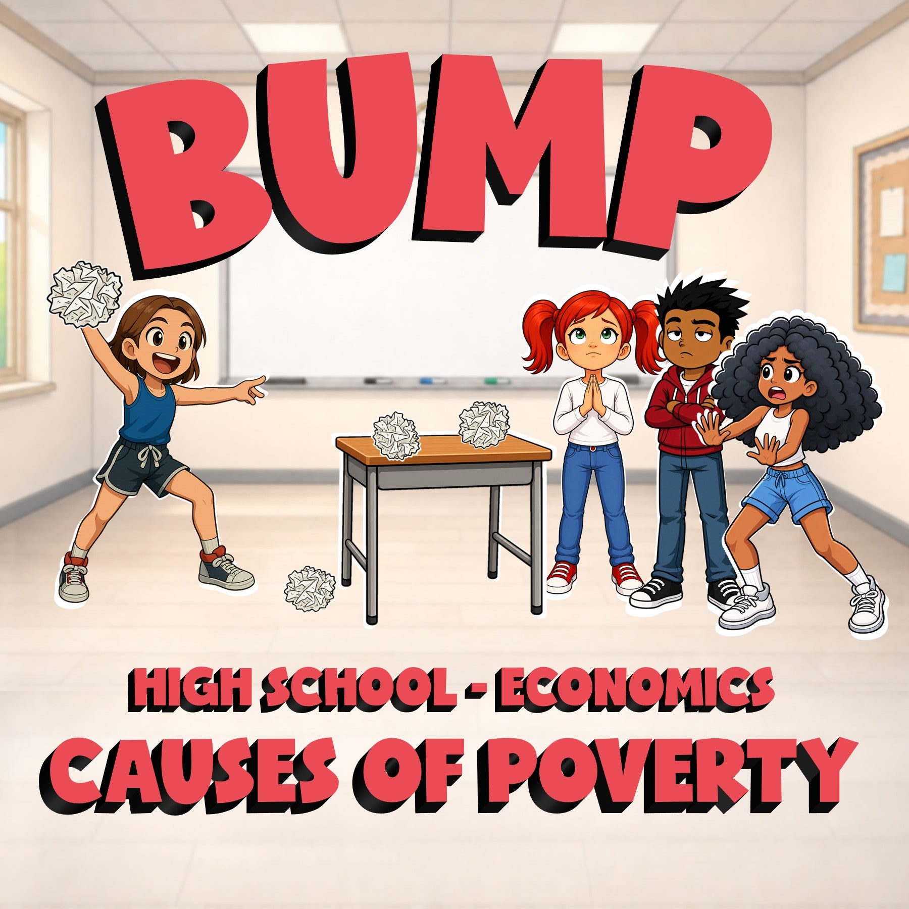 Causes of Poverty BUMP Economics Game - No Prep Review Activity